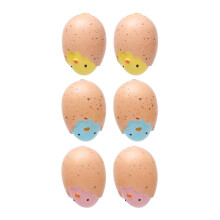 Easter Eggs Assorted Colors 6 Pcs