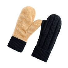 Winter Mittens for Women and Men, Knitted Lined Gloves,