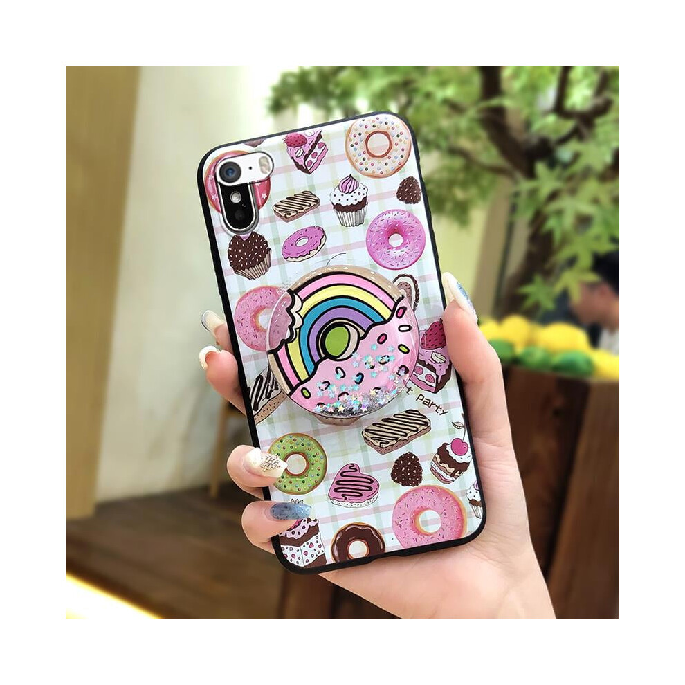 Iphone 5/5S/Se Silicone Case With Rotatable Stand And Lens 9087558947071