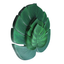 Duilleoga Trópaiceacha Saorga Maisiú Baile Glas 100Pcs
