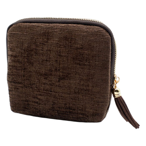 Midnight Pouch Purse Jewelry Case Coffee 1pc