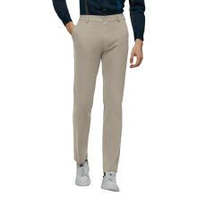 Men's Solid Casual Trousers Micro Stretch Straight Leg