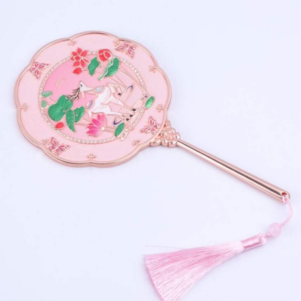 Hand Mirror with Hummingbird Embossed Metal Design â Elegant Cosmetic Mirror & Unique Birthday Gift for Women, Mom