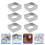 Square Biscuit Cutters Stainless Steel 6Pcs 7.7X7.7X3.5In 1