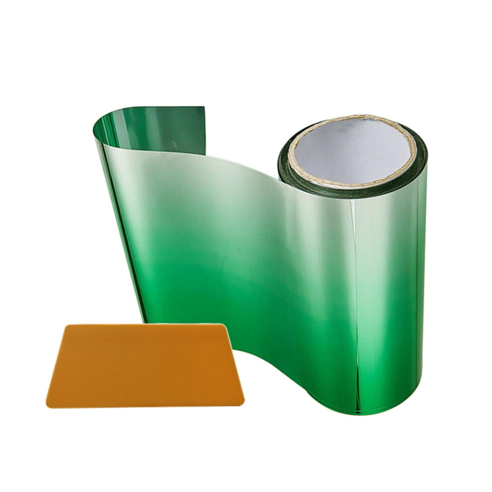 Car Window Sun Visor Strip Tint Film With Scraper Windshield Sun Visor Strip Green 9399596737270