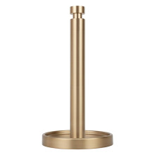 Warm Gold Countertop Paper Towel Stand – Steady, Non-Slip, Weighted Base, Fits Jumbo/Mega Rolls, Compatible with Standard Rolls