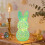 Easter Bunny Lamp Hollow Rabbit Decor Pink White Yellow 4