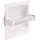 White Spring-Loaded Toilet Paper Holder Universal 4