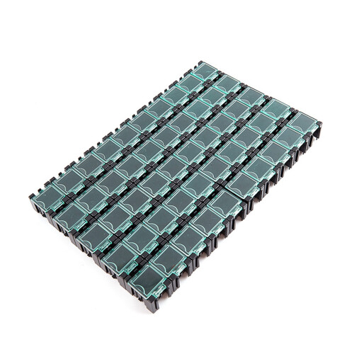 50pcs Shockproof ABS Component Organizers with Lids for Electronics Storage & Lab Use