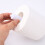 White Spring-Loaded Toilet Paper Holder Universal 8