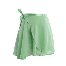 Womens Sheer Ballet Skirt Adjustable Waist Ties Dance Gymnastic Over Scarf Dance Short Wrap Skirt Tutus for Leotards