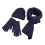 Conjunto de cachecol e gorro de malha ultramacia (2 peças) 1