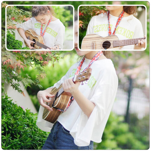 Premium Ukulele Strap Assorted Colors Wear Resistant and Stretch Resistant