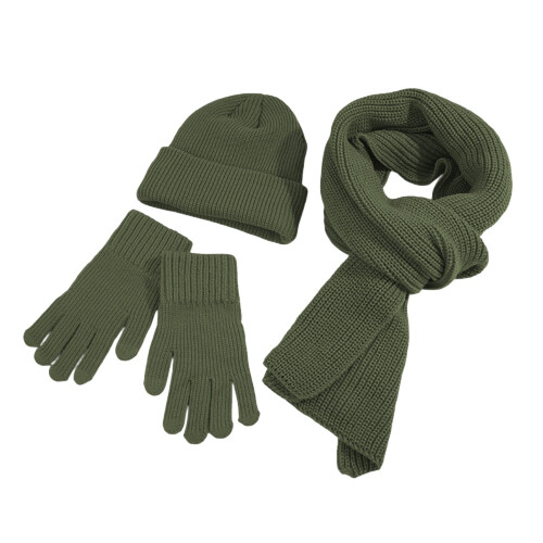 Conjunto de cachecol e gorro de malha ultramacia (2 peças)