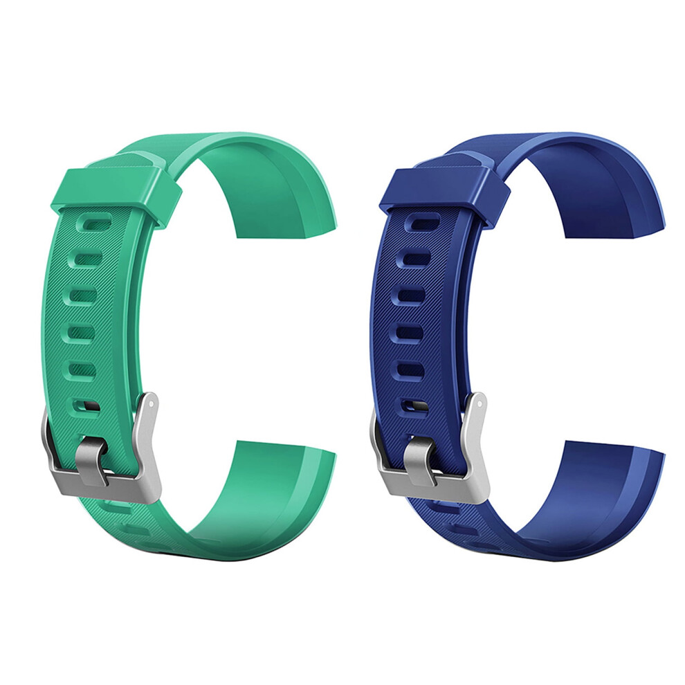 Watch Bands - 2 Pcs Replacement Wristbands Sport Strap For Id115plus Hr 9085618921269