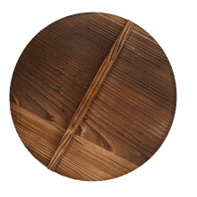 Wooden Anti-Spill Wok Lid with Heat Insulation 1 Piece