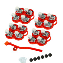 Heavy Duty Furniture Lifter Transport Tool Furniture Mover Set 4 Roller Wheel for Lifting Moving Furnitures Helper