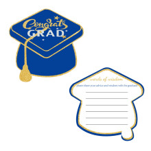 10Pcs Graduation Wish Cards, Graduation Advice Cards Supplies Decorations Grad Celebration Party Supplies for High School/College/Senior School