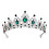 Tiara de Cristal com Strass Prateado e Coroa de Princesa1 1
