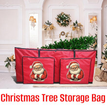 Christmas Tree Storage Bag Large Capacity Reusable Organizer with Double Zipper for Artificial Holiday Decorations and Seasonal Gear Storage