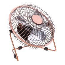 USB asztali ventilátor, 4 hüvelykes, forgatható, csendes, nagy teljesítményű fém ventilátor