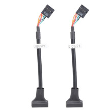 Cabo adaptador de cabeçalho USB 3.0 para USB 2.0, 20 pinos para 9 pinos