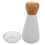 5Pcs White Manual Pepper Grinder Portable Kitchen Spice Mill with Lid 2