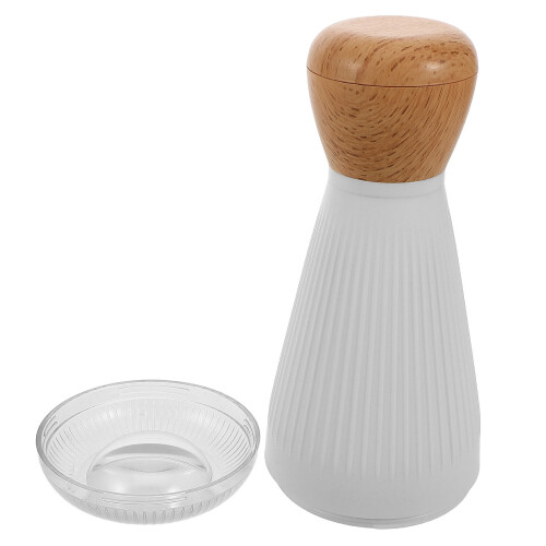 5Pcs White Manual Pepper Grinder Portable Kitchen Spice Mill with Lid 1