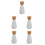 5Pcs White Manual Pepper Grinder Portable Kitchen Spice Mill with Lid 3