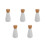 5Pcs White Manual Pepper Grinder Portable Kitchen Spice Mill with Lid 7