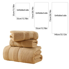 3-Piece Towel Set - Soft Absorbent Quick-Dry Towels for Home & Travel, Includes 1 Bath Towel, 1 Hand Towel, 1 Washcloth