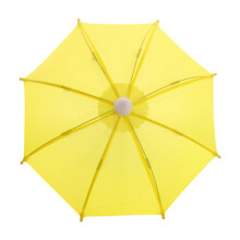 Dollhouse Miniature Umbrella 1/4 1/6 Cute Umbrella Parasol for 18 inch Dolls yellow