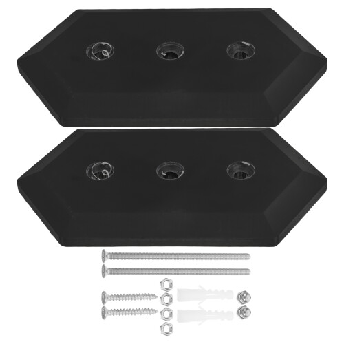 4Pcs Black Acrylic Longboard Wall Rack with Easy Installation 2