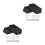4Pcs Black Acrylic Longboard Wall Rack with Easy Installation 4