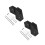 4Pcs Black Acrylic Longboard Wall Rack with Easy Installation 5