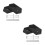 4Pcs Black Acrylic Longboard Wall Rack with Easy Installation 6