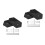 4Pcs Black Acrylic Longboard Wall Rack with Easy Installation 7