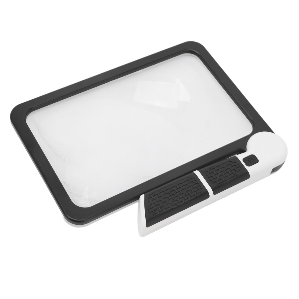 Light Folding Handheld Magnifying Glass 48 Leds 5X 6.1In Handle, Multi