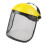 with Visor, Protective for Mower Forestry Logging, Yellow Caps 2