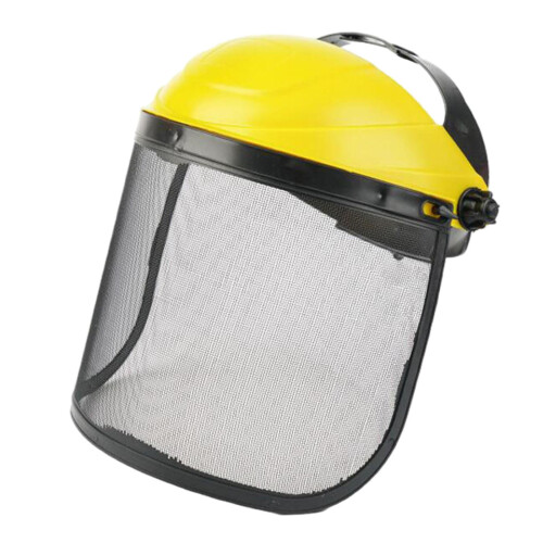 with Visor, Protective for Mower Forestry Logging, Yellow Caps 1