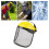 with Visor, Protective for Mower Forestry Logging, Yellow Caps 4
