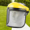 with Visor, Protective for Mower Forestry Logging, Yellow Caps 5