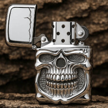 Skull Lighter Metal Alloy Heavy Armor Design Double-Sided
