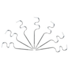 6Pcs Curtains Rods Hardware Brackets Curtain Rod Hooks for Wall Single Curtain Rod Support Simple Curtains Rods Holders