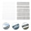 20Sheets Window Water Hole Sticker Durable Repair Mesh Tape 9