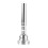 Trumpet Mouthpiece Smooth Plated Silver 1pc 4