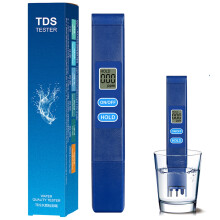 Digital Water Meter with ATC, 0-9990 ppm, for Drinking/Tap Water, Aquariums & Filters, 5.51x0.94", Blue