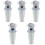 5Pièces Bouchons D’évier Acier Inox Argent Design Pour Maison 3