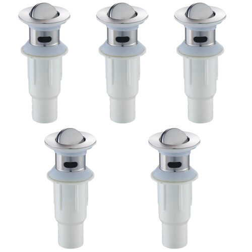 5Pièces Bouchons D’évier Acier Inox Argent Design Pour Maison 2