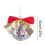 Mirror Disco Ball Ornament with Ribbon Bow Silver 3